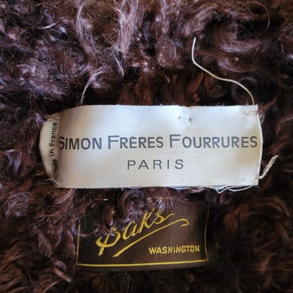 Simon Freres fourrures Saks Mongolian Sheepskin Leather Coat Penny Lane 70s - Picture 9 of 15